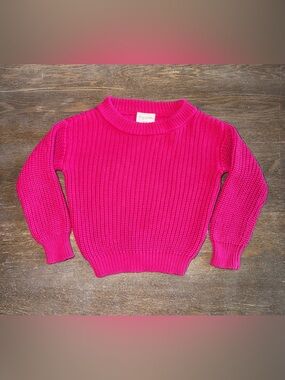 Gigi and Max Magenta Hot Pink Sweater size 6-12 mo